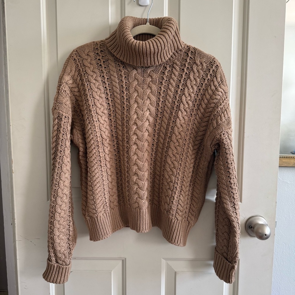 RALPH LAUREN | Cable knit Turtleneck Sweater